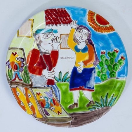 Circular Plate DS 25 cm Fishmonger PT25DS-09