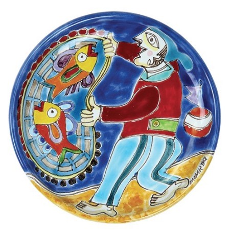 Circular Plate DS 15 cm Fisherman  PT15DS-9
