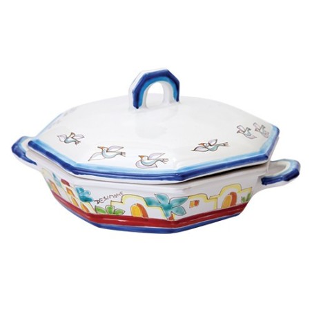 Octagonal Soup Bowl Dammusi
