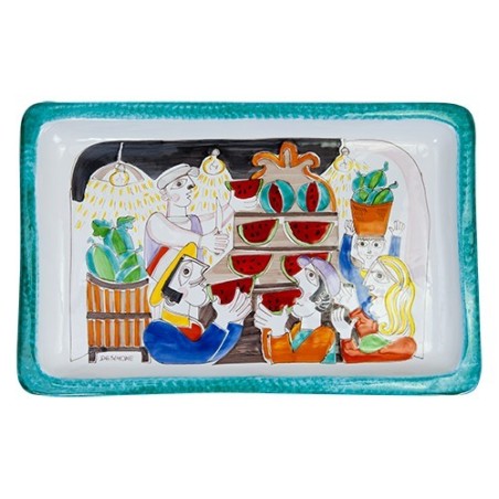 Rectangular Tray Folk Watermelon Cutting VSS43FK3