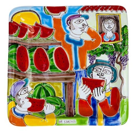 Squared Plate 24x24 DS Sale of Qatermelons