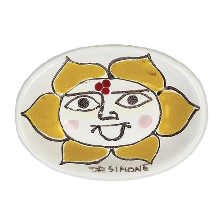 Ashtray Folk sun de simone pottery PC280FK-3