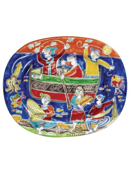 English Oval Plate DS 44x34 cm OV44INGDS-2