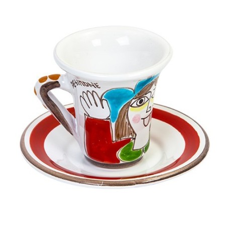 Coffee Cup with Saucer Folk TZZ57FK