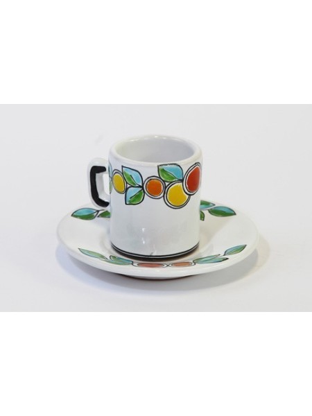 Coffee Cup with Saucer Arance e Limoni