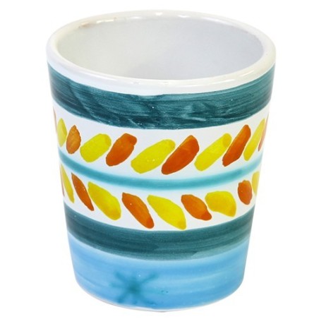 Handmade ceramic Glass Segesta de simone pottery