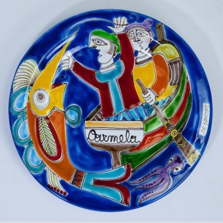 Piatto Tondo DS 25 cm Pescatori PT25DS-02