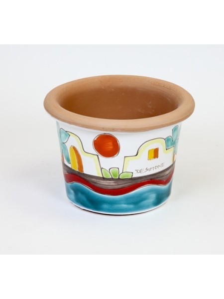 sicilian ceramic Vase de simone pottery Dammusi VSPT819DA
